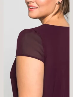 Robe de soirée manches chauve-souris affinantes