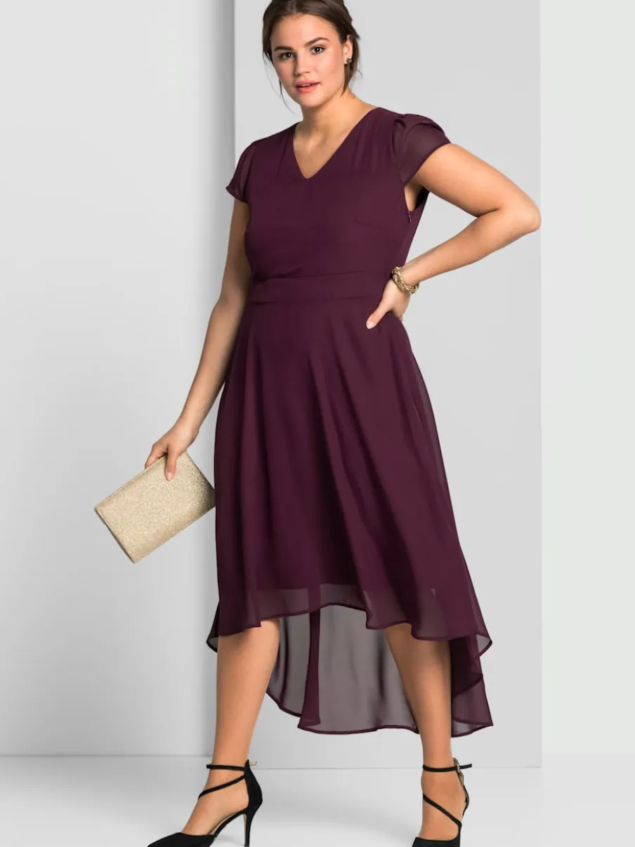 Robe de soirée manches chauve-souris affinantes