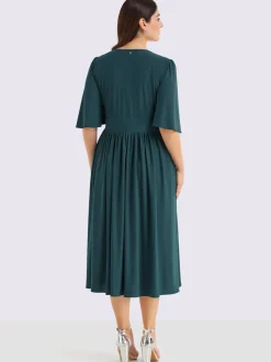Robe de soirée superbe aspect cache-cœur