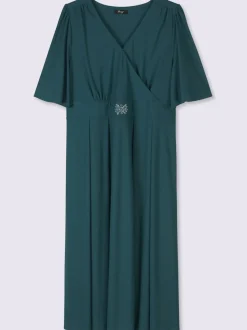 Robe de soirée superbe aspect cache-cœur
