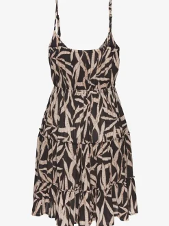 Robe d'été avec encolure en v et volant