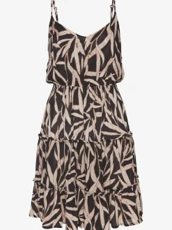 Robe d'été avec encolure en v et volant