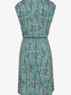 Robe d'été avec encolure en V légère et décontractée