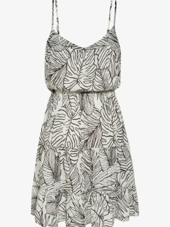 Robe d'été à col en V et motifs floraux uniques