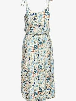 Robe d'été à encolure ronde et bretelles nouées