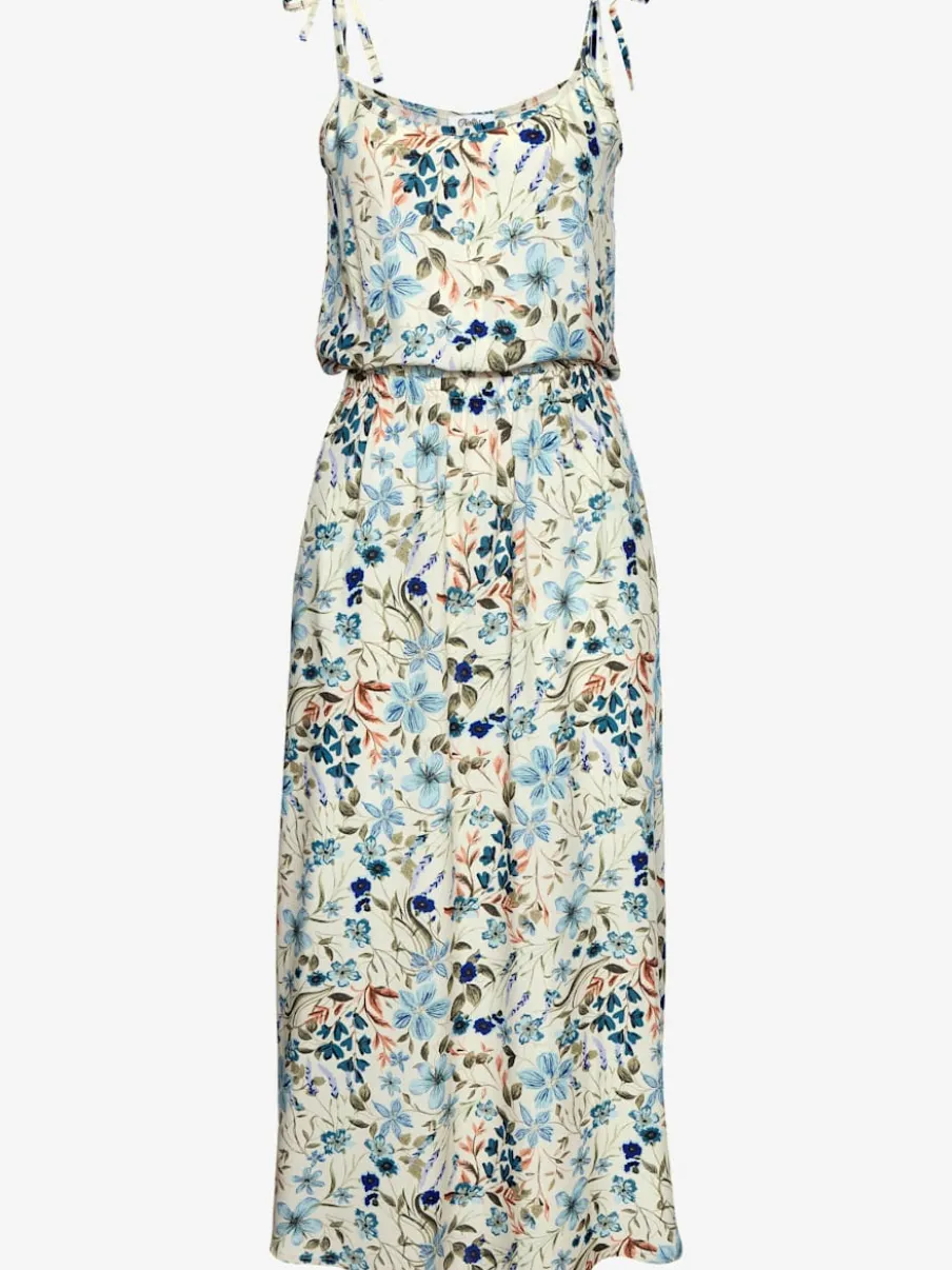 Robe d'été à encolure ronde et bretelles nouées