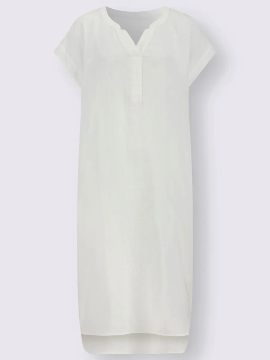 Robe d'été en mousseline avec poches et fentes latérales