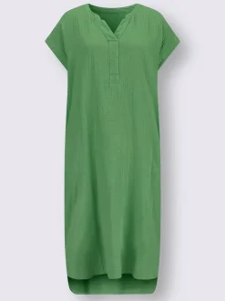 Robe d'été en mousseline avec poches et fentes latérales