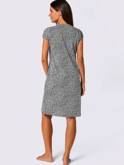 Robe d'été à imprimé léopard avec encolure en V