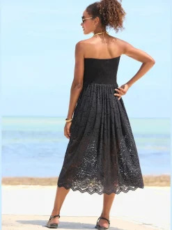 Robe 2 en 1 avec bandeau et jupe longue en dentelle