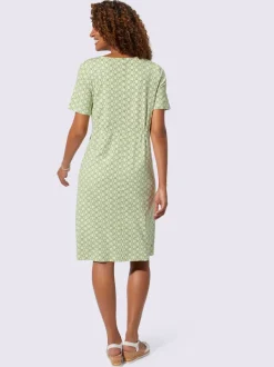 Robe en jersey avec encolure en V et poches