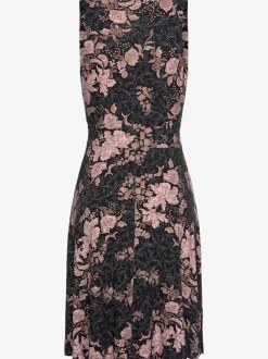 Robe en jersey col v cache-cœur à motifs floraux