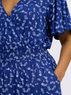 Robe en jersey encolure en v affinante