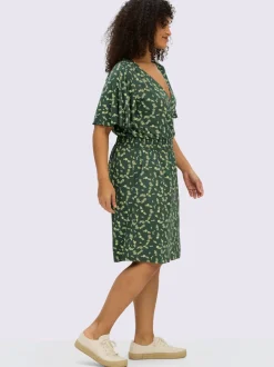 Robe en jersey encolure en v affinante