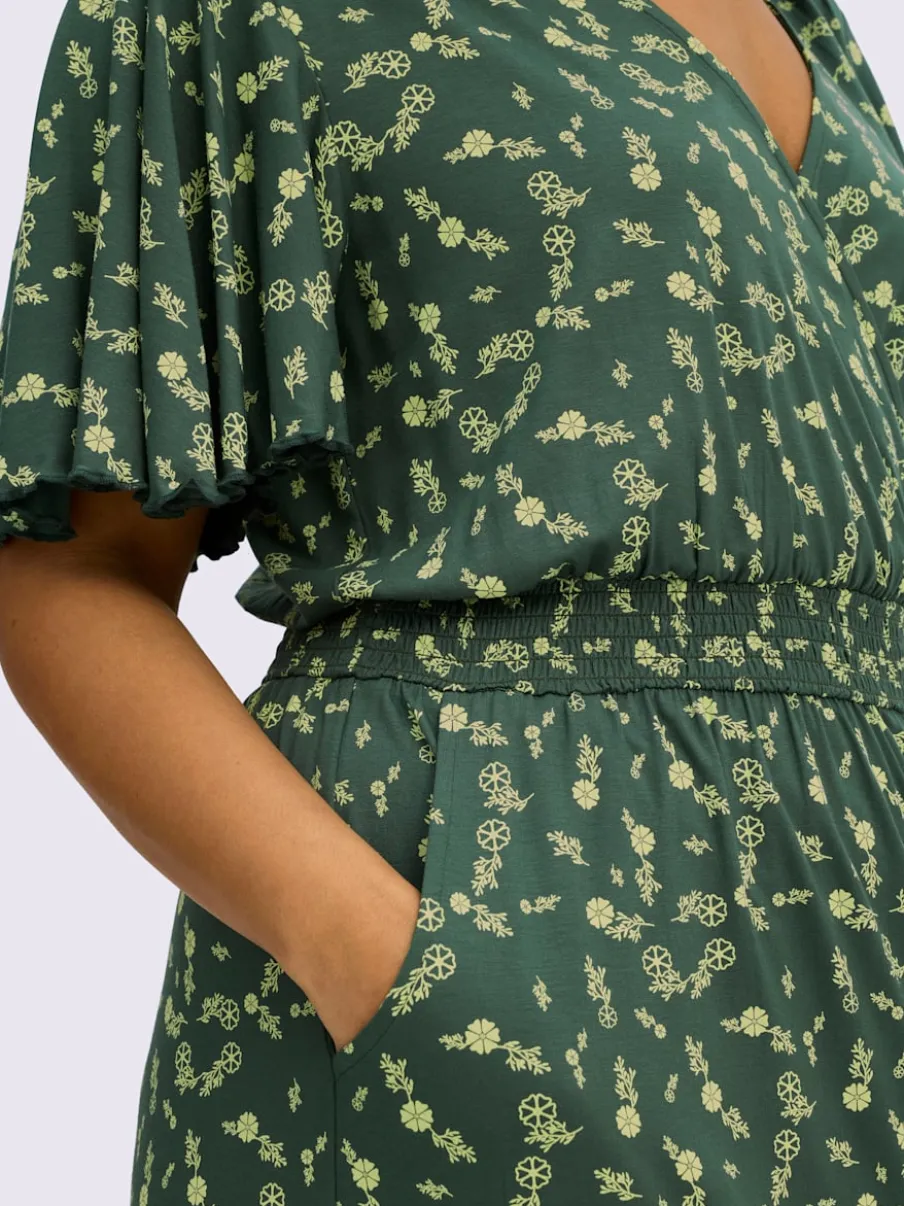 Robe en jersey encolure en v affinante