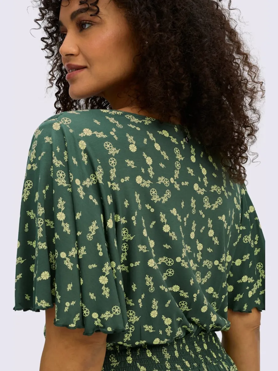 Robe en jersey encolure en v affinante