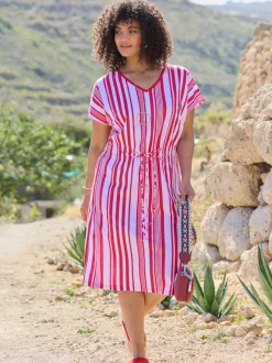 Robe en jersey encolure en v affinante