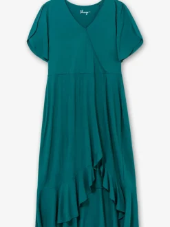 Robe en jersey encolure en v flatteuse