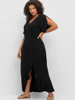 Robe en jersey encolure en v flatteuse