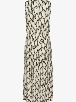 Robe en jersey à encolure haute avec imprimé unique