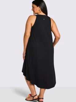 Robe en jersey encolure raffinée