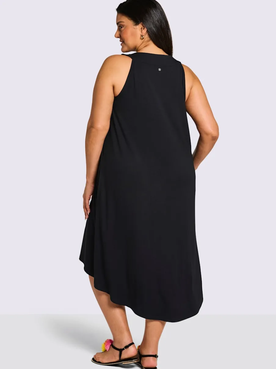 Robe en jersey encolure raffinée