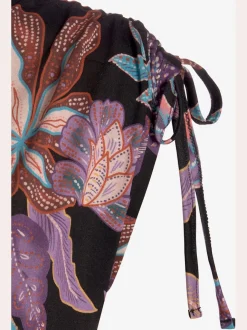 Robe en jersey à encolure ronde avec motifs floraux