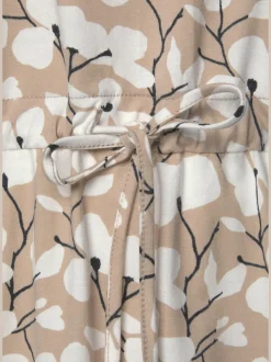 Robe en jersey à encolure ronde avec motif floral