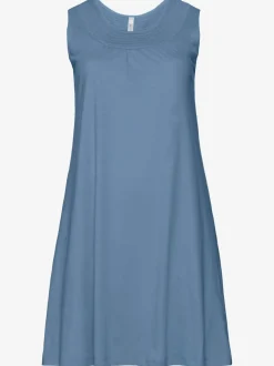 Robe en jersey encolure smockée