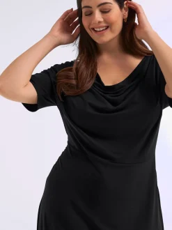 Robe en jersey mancherons