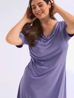 Robe en jersey mancherons