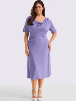 Robe en jersey mancherons
