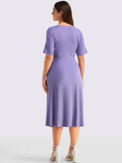 Robe en jersey mancherons