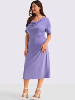 Robe en jersey mancherons