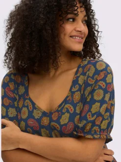 Robe en jersey motif paisley