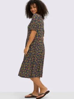 Robe en jersey motif paisley