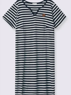 Robe en jersey motif à rayures mode