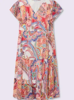 Robe en mousseline avec motif paisley