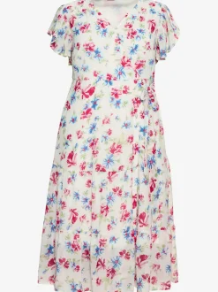Robe en mousseline encolure en v affinante