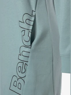 Robe en sweat à col rond avec poches et grand logo