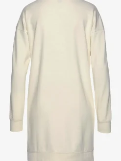 Robe en sweat à col rond avec poches et grand logo