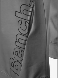 Robe en sweat à col rond avec poches et grand logo