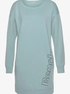 Robe en sweat à col rond avec poches et grand logo