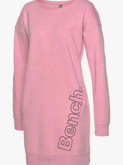 Robe en sweat à col rond avec poches et grand logo