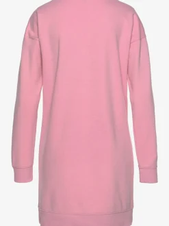 Robe en sweat à col rond avec poches et grand logo