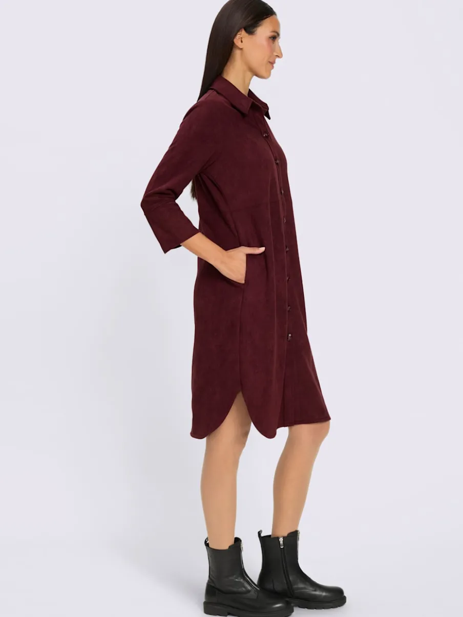 Robe en synthétique toucher velouté