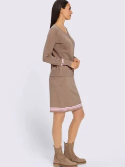 Robe en tricot aspect 2 en 1 tendance