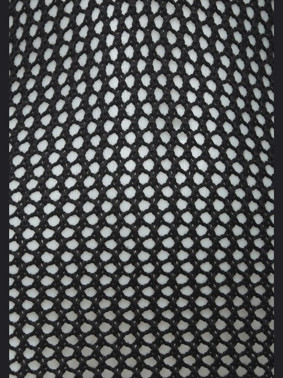 Robe en tricot à encolure ronde et manches longues avec motif ajouré