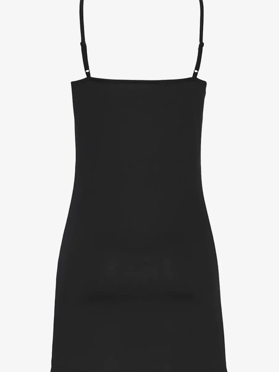 Robe en tricot légère à encolure ronde et sans manches