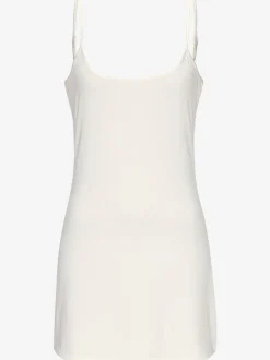 Robe en tricot légère à encolure ronde et sans manches